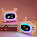 This Kids Day and Night Alarm Clock brings a polished clock design and decorative character to the wall.
