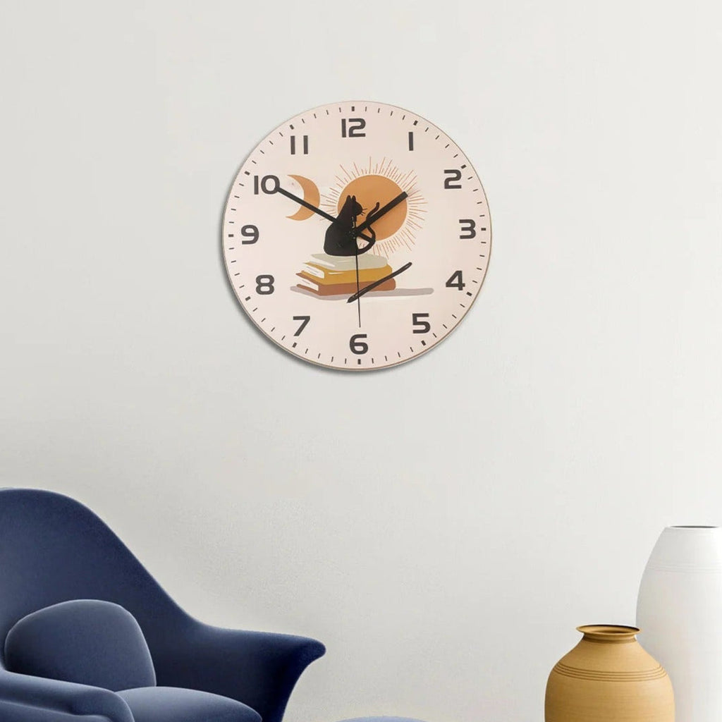 The Cat Clock displayed as a functional yet eye-catching feature for the home.