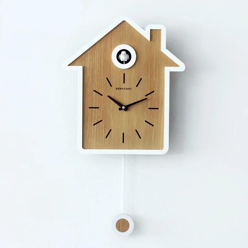 An elegant Cuckoo Clock designed to give a room a memorable decorative detail.