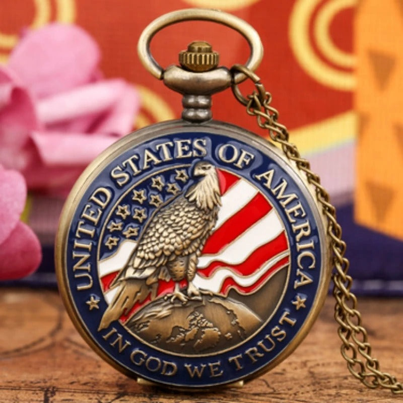 A America Pocket Watch that brings a distinctive finishing touch to a stylish interior.