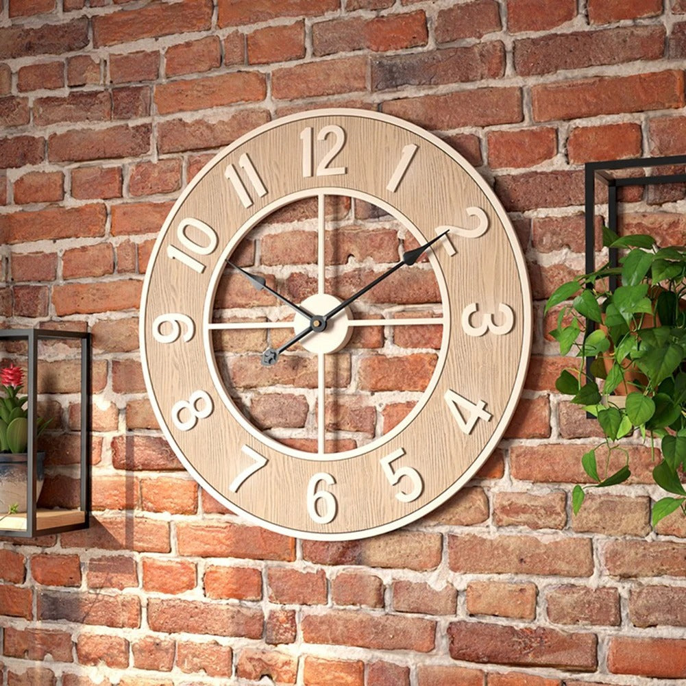 Wood Large Clock