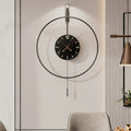 A closer view of the 80 cm Large Wall Clock, created to become a striking focal point in any room.