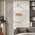 This Designer Large Wall Clock adds a tailored balance of function and visual interest to home decor.