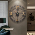 A closer view of the Industrial Large Wall Clock, created to become a striking focal point in any room.