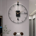 The Metal Large Wall Clock displayed as a functional yet eye-catching feature for the home.