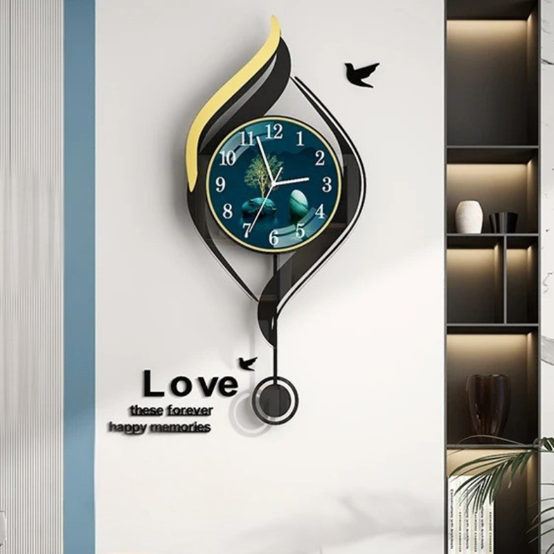 The Unique Large Wall Clock, a statement clock that lends personality to a carefully styled interior.