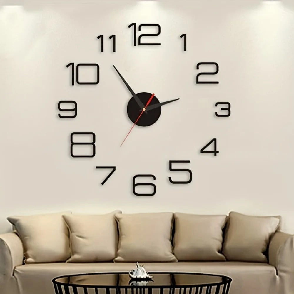 This 3D Clock adds a tailored balance of function and visual interest to home decor.