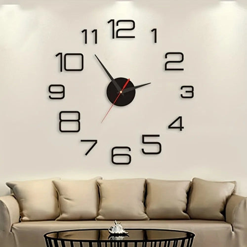 This 3D Clock adds a tailored balance of function and visual interest to home decor.