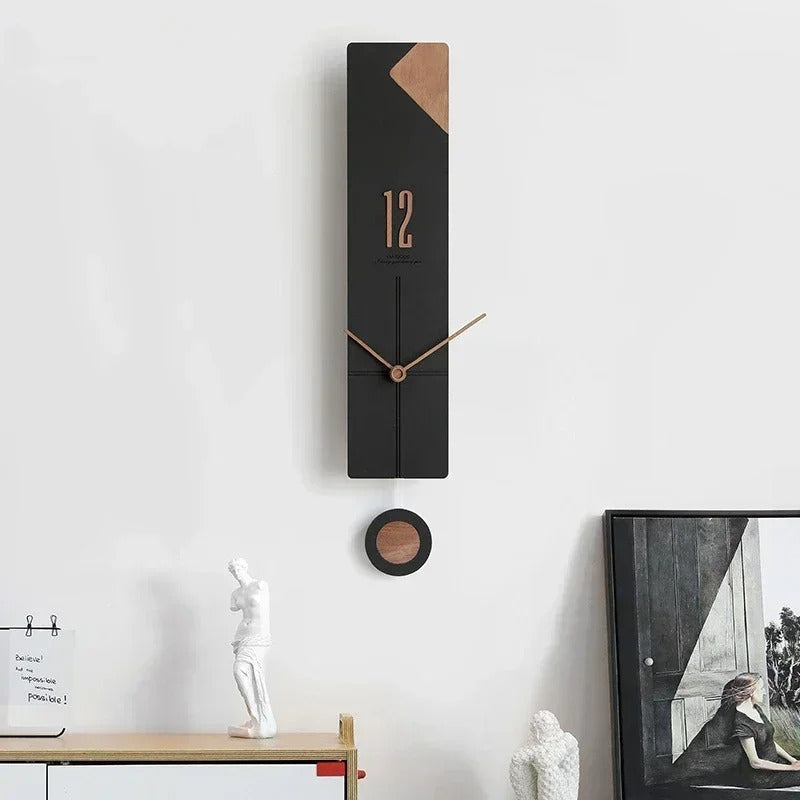 A closer view of the Pendulum Clock, created to become a striking focal point in any room.