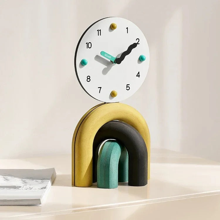 Designer Colorful Tabletop Clock