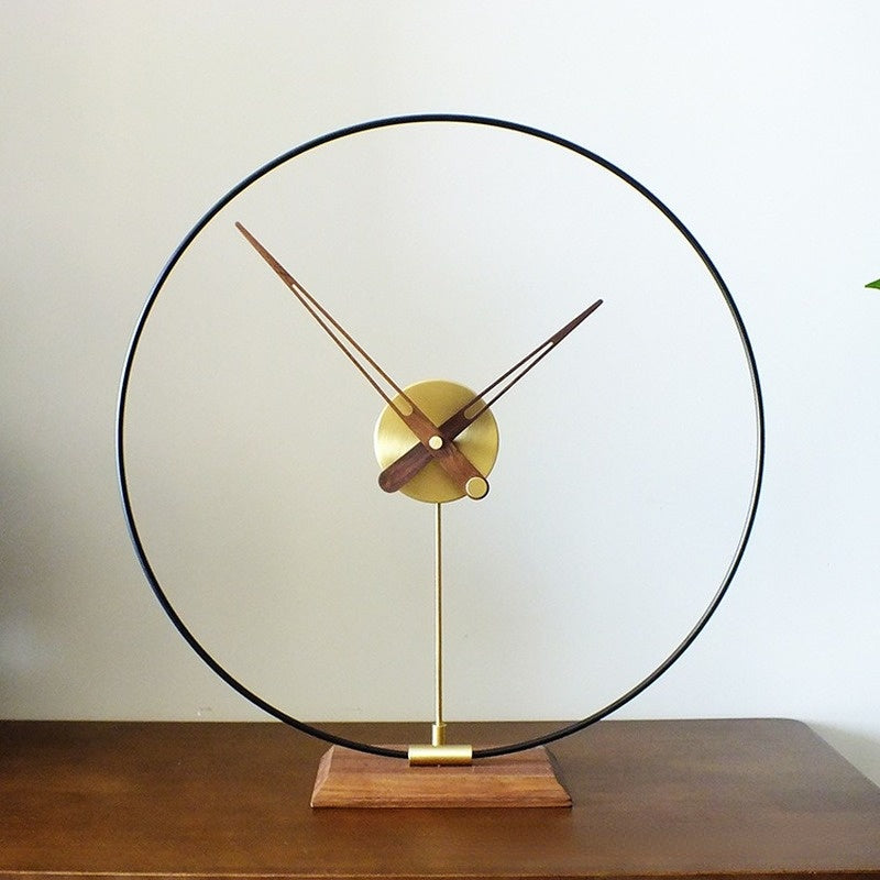 The Designer Luxury Tabletop Clock, presented as a decorative timepiece for a thoughtfully designed home.