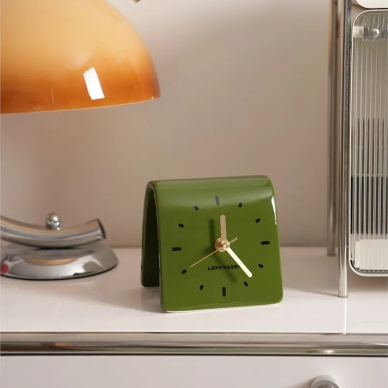 Ceramic Tabletop Clock