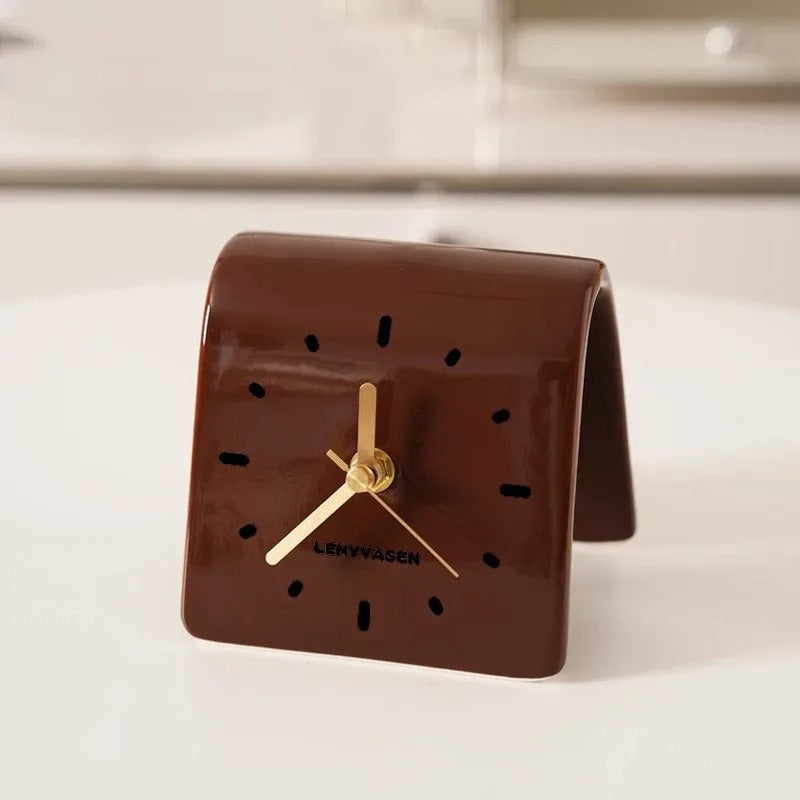 Ceramic Tabletop Clock