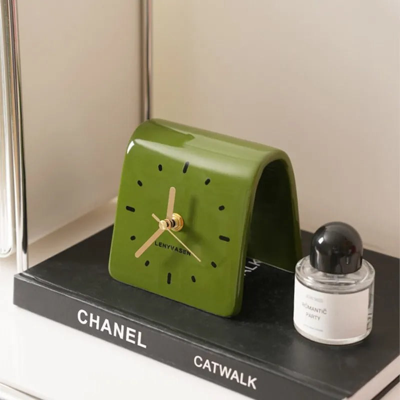 Ceramic Tabletop Clock