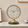 The Luxury Tabletop Clock shown as a refined decorative accent for a modern living space.