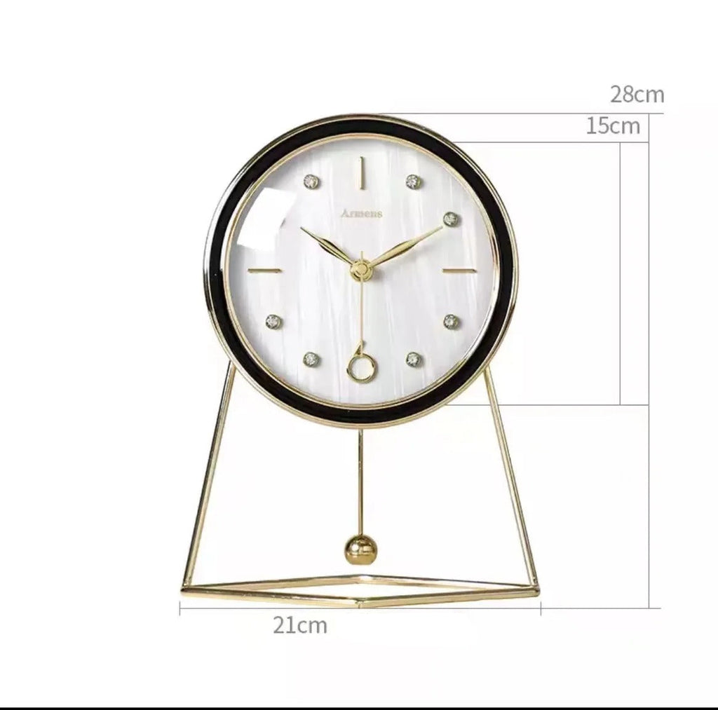 Luxury Tabletop Clock with Pendulum