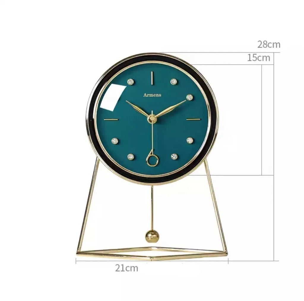 Luxury Tabletop Clock with Pendulum
