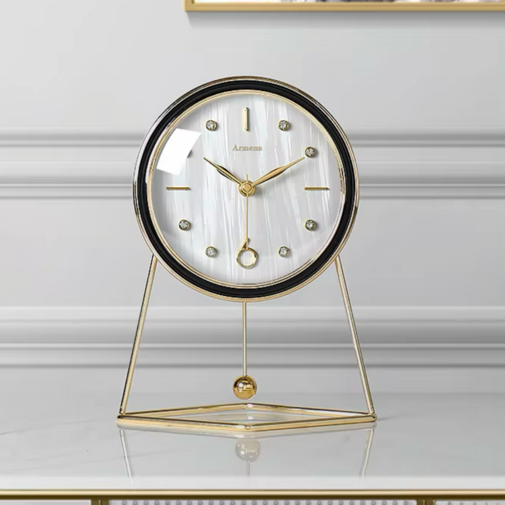 Luxury Tabletop Clock with Pendulum