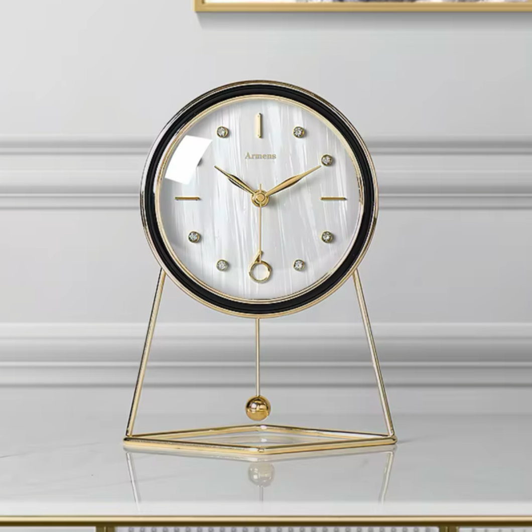 Luxury Tabletop Clock with Pendulum