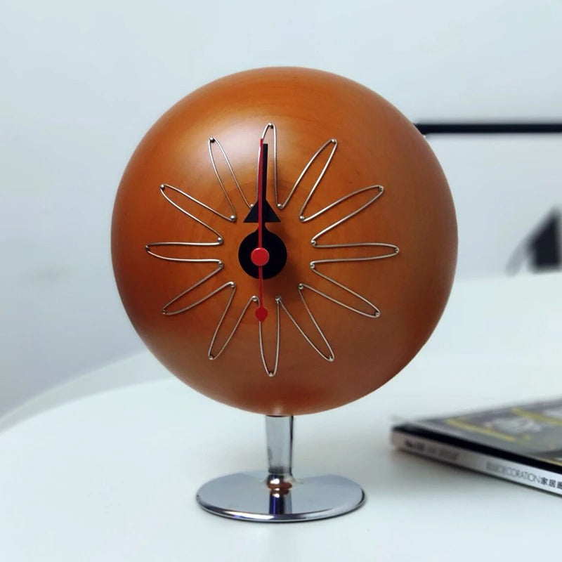 The Retro Tabletop Clock shown as a refined decorative accent for a modern living space.