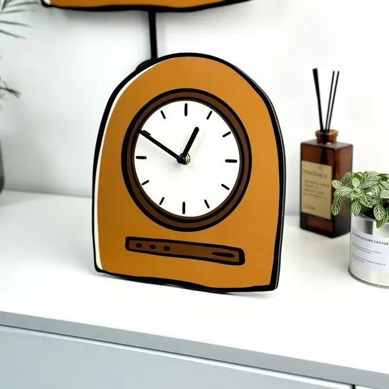 Style Cartoon Tabletop Clock