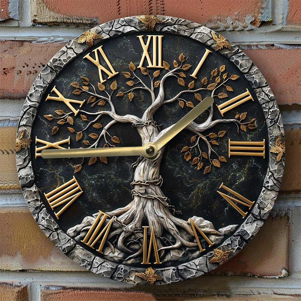 This Arbre of Vie Clock adds a tailored balance of function and visual interest to home decor.