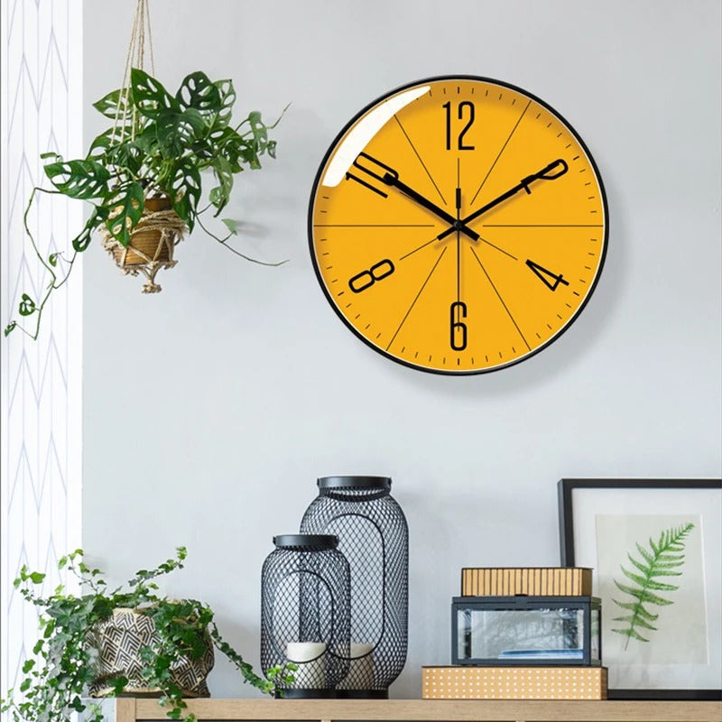 A closer view of the Art Nouveau Clock, created to become a striking focal point in any room.