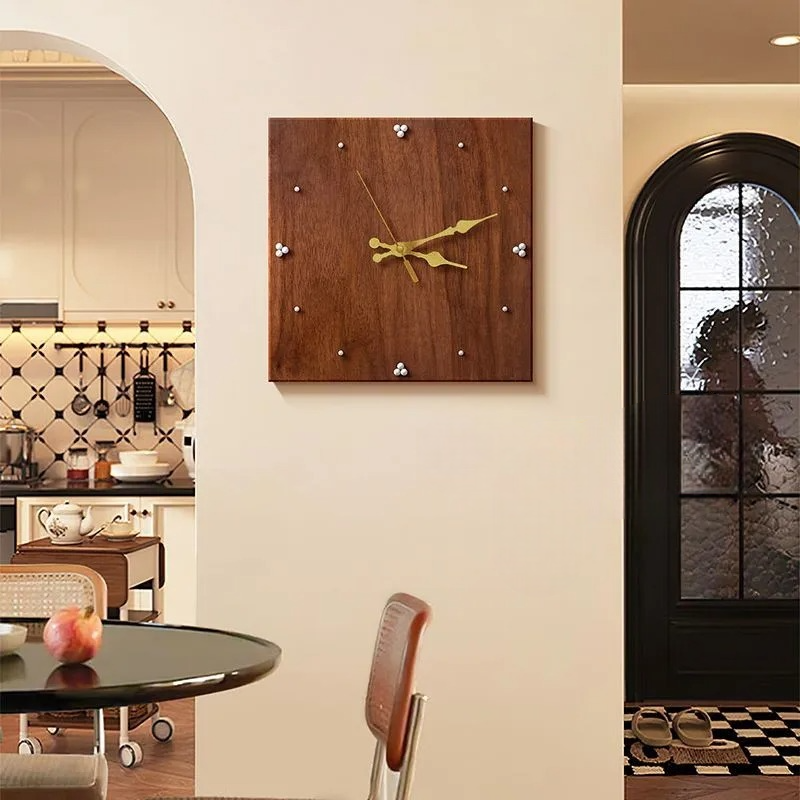 Wood Squaree Clock