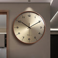 An elegant Wood Designer Clock designed to give a room a memorable decorative detail.