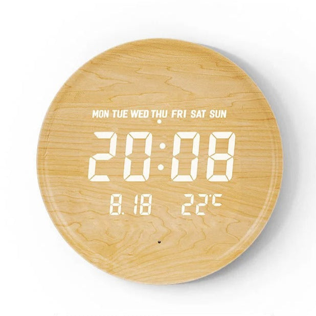 Wood LED Clock