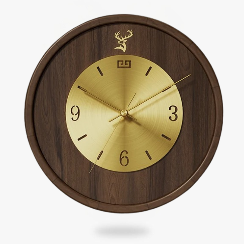 Wood Metal Clock