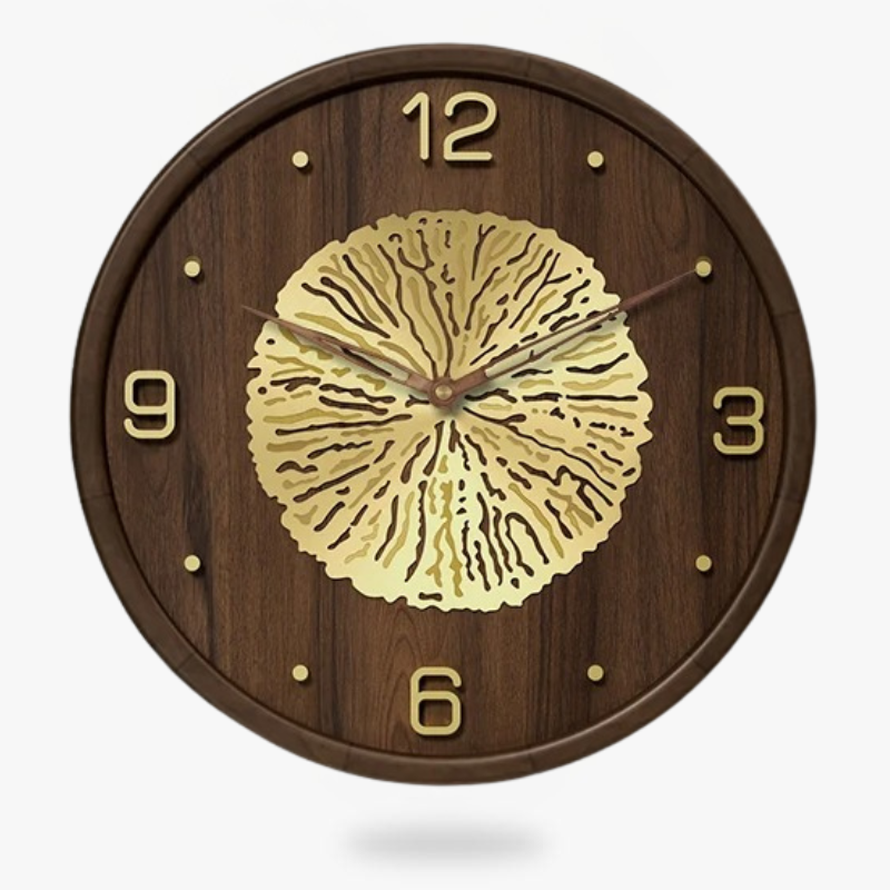 Wood Metal Clock
