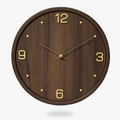 The Wood Metal Clock, a statement clock that lends personality to a carefully styled interior.