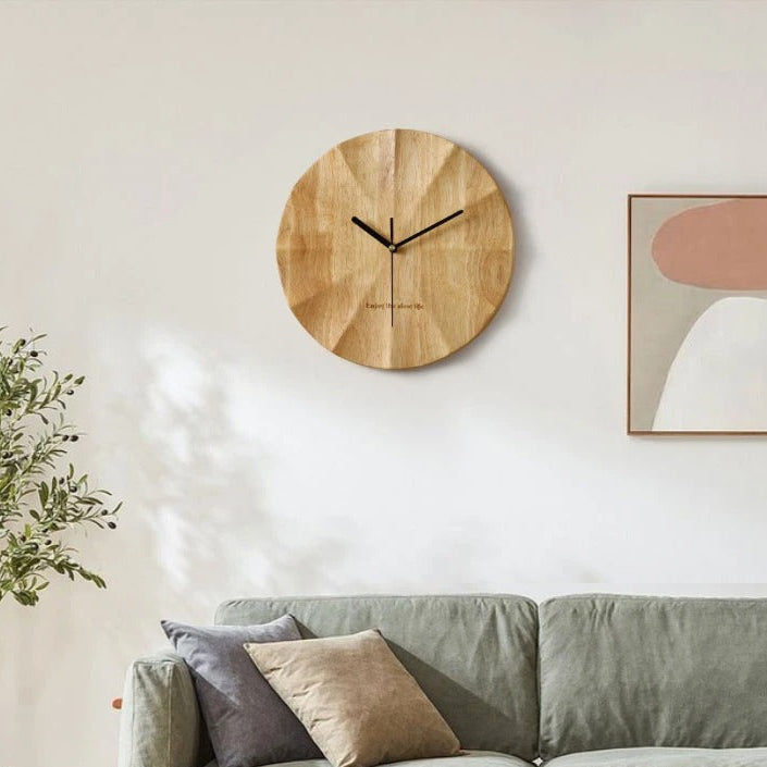 Wood Modern Clock
