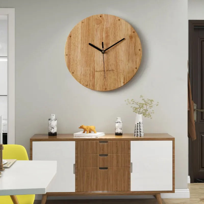 Wood Modern Clock