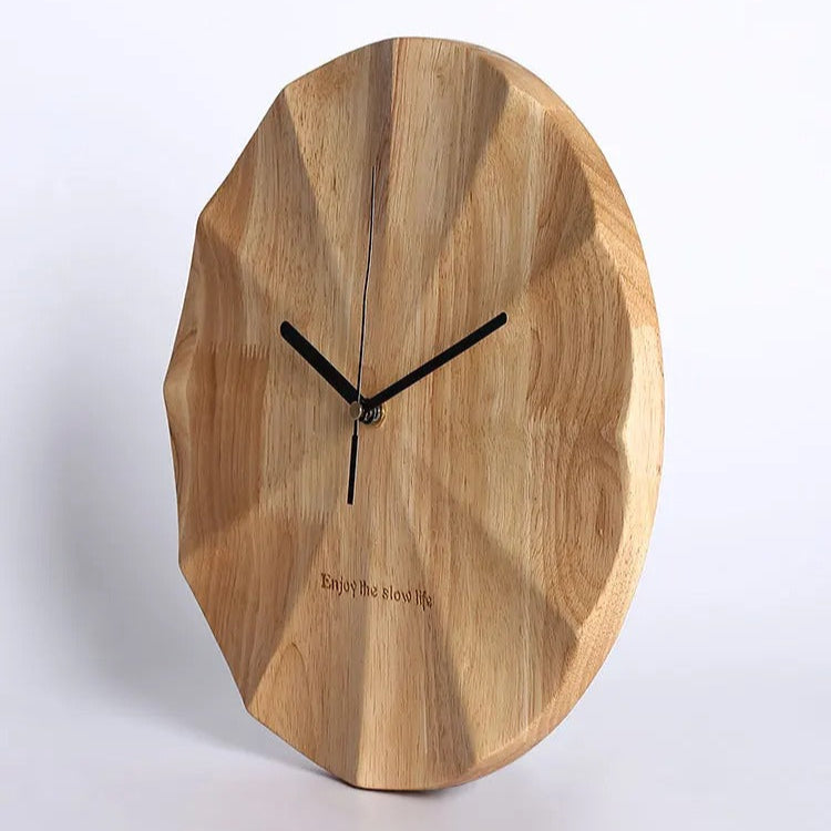 Wood Modern Clock