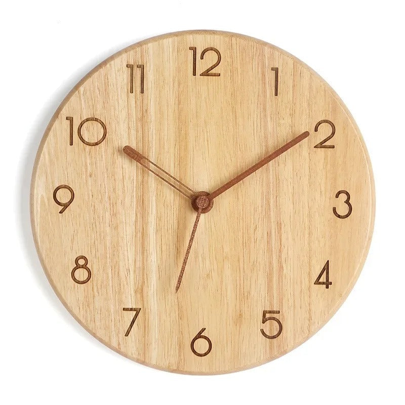 Wood Naturel Clock