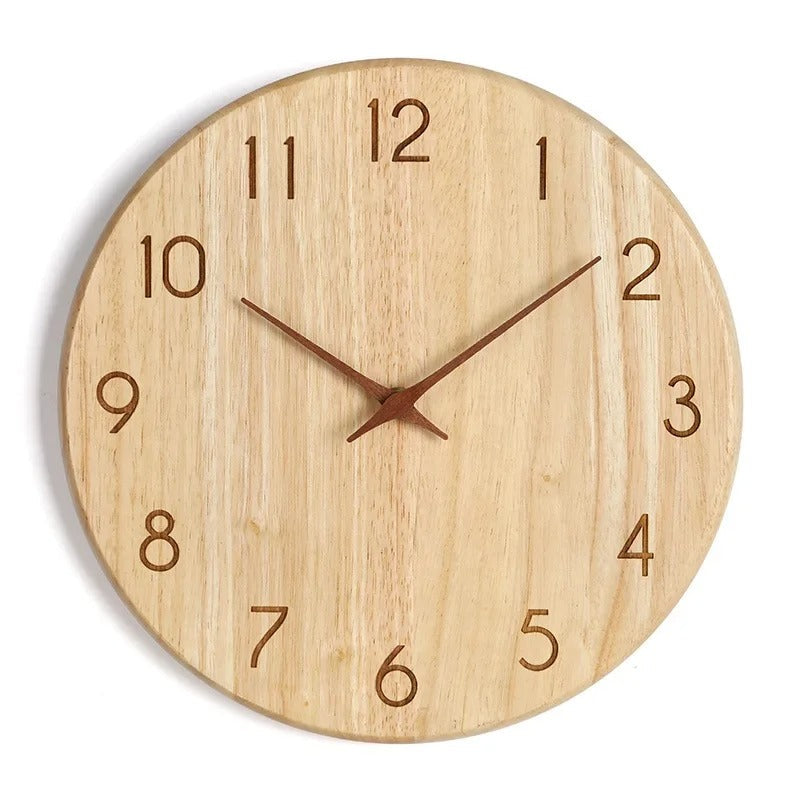 Wood Naturel Clock