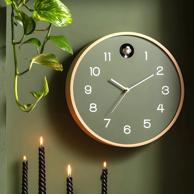 The Wood Unique Clock displayed as a functional yet eye-catching feature for the home.