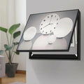 This Cover Electrical Panel Clock brings a polished clock design and decorative character to the wall.