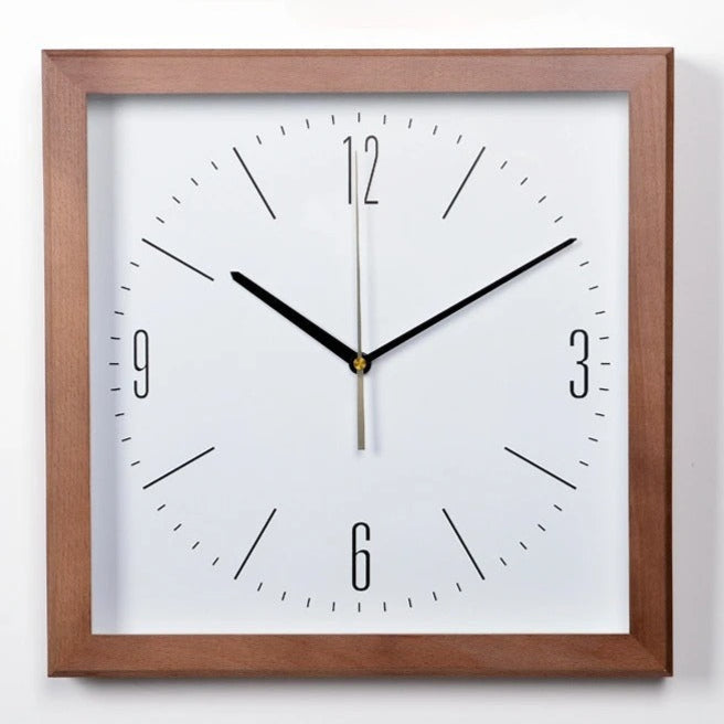 Squaree Wood Clock