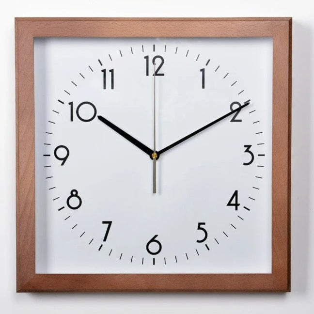 Squaree Wood Clock