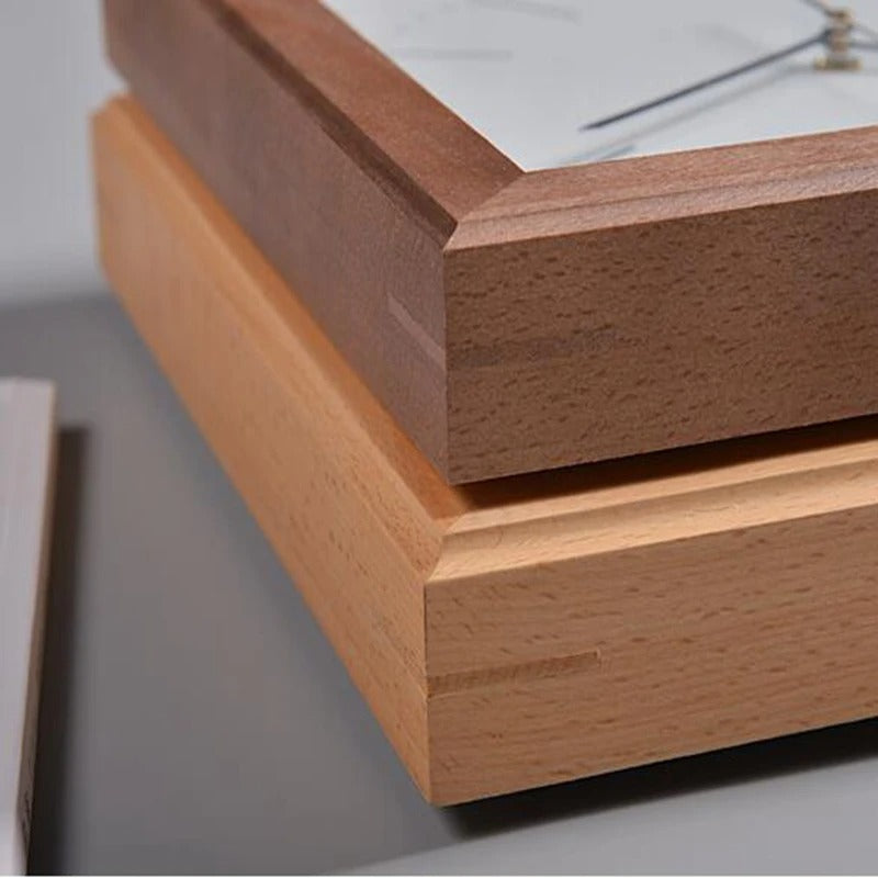 Squaree Wood Clock
