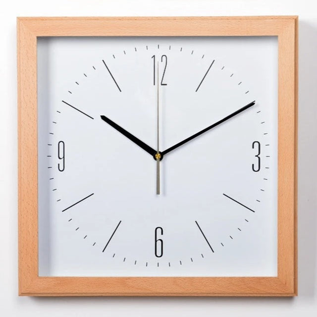 Squaree Wood Clock