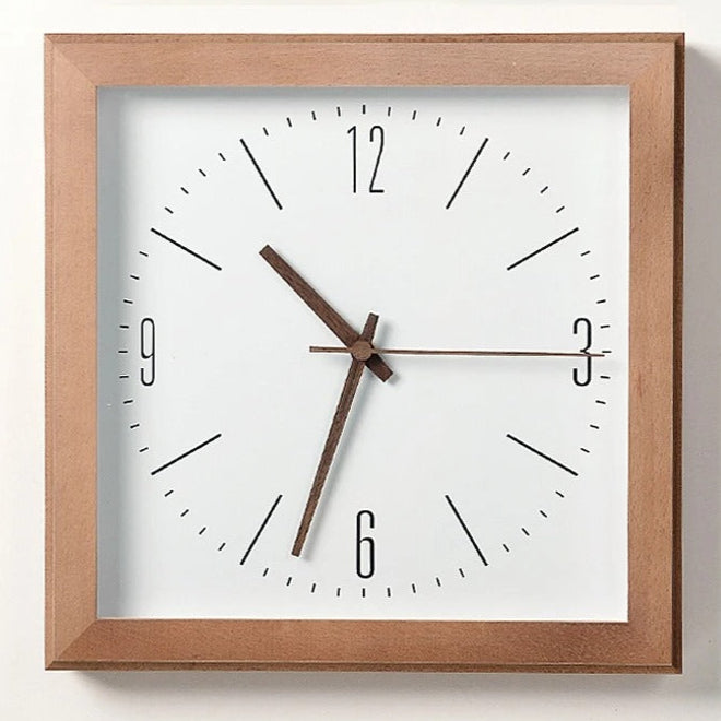 Squaree Wood Clock