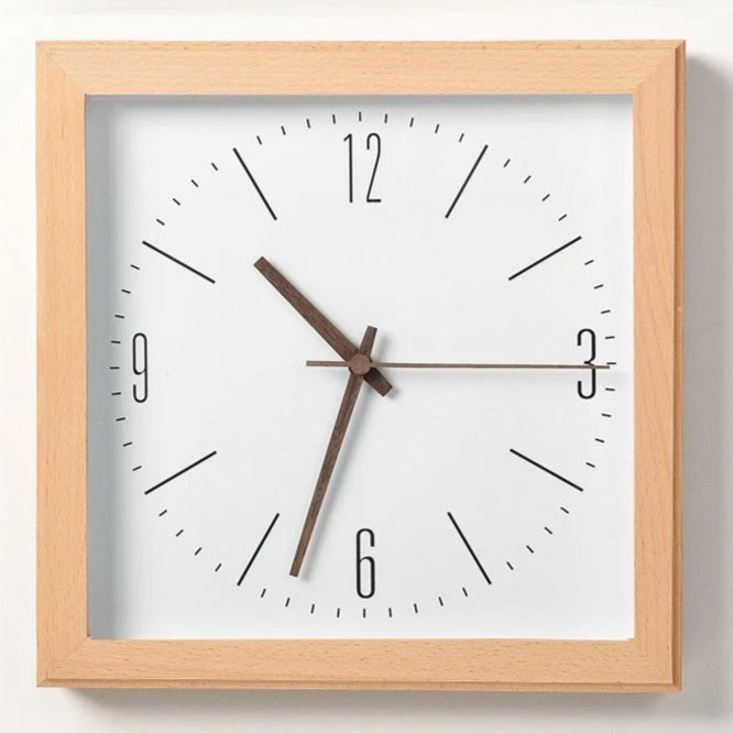 Squaree Wood Clock