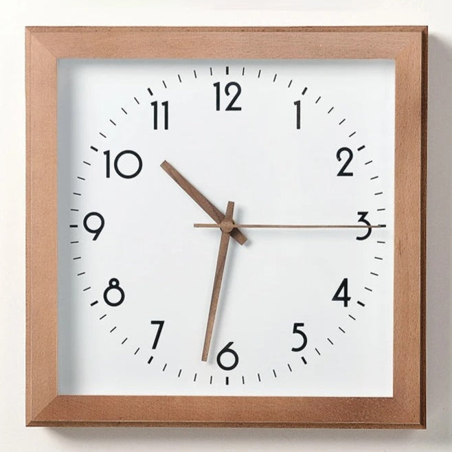 Squaree Wood Clock