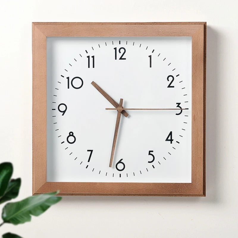 Squaree Wood Clock