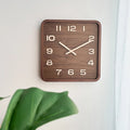 The Squaree Clock shown as a refined decorative accent for a modern living space.