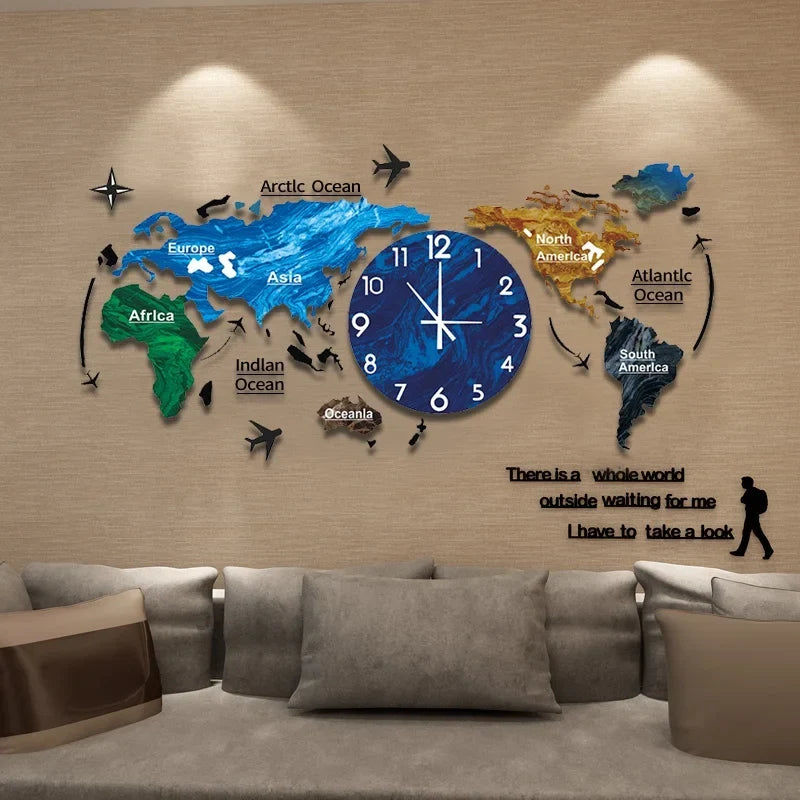 Carte of the Monde Clock